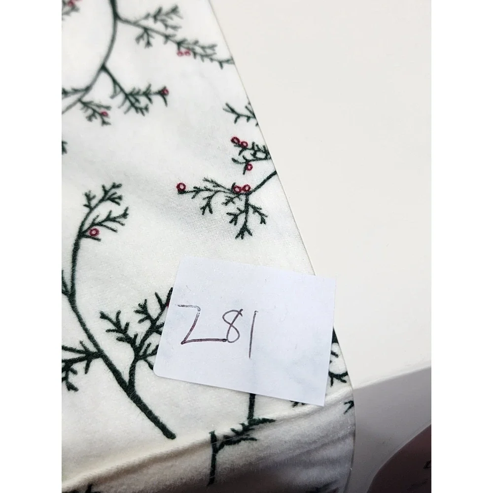 Threshold Flannel Sheet Set Queen Ultra Soft White Green Red Holiday Christmas